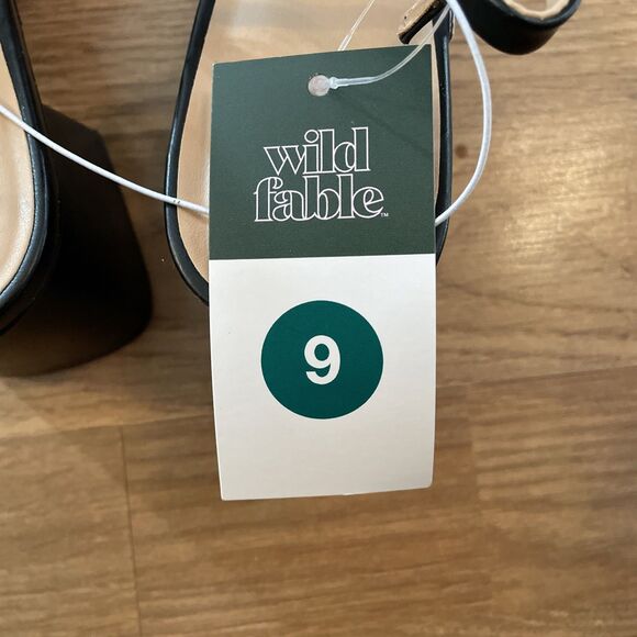 Wild Fable Blaire Black Strappy Block Heels Sandal Women's Size 9 NIB/NWT - Picture 13 of 14